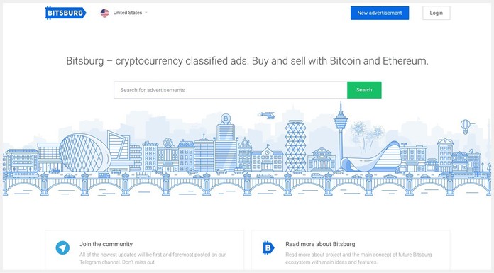 bitsburg.com - Cryptocurrency classified ads. Buy and sell with Bitcoin and Ethereum